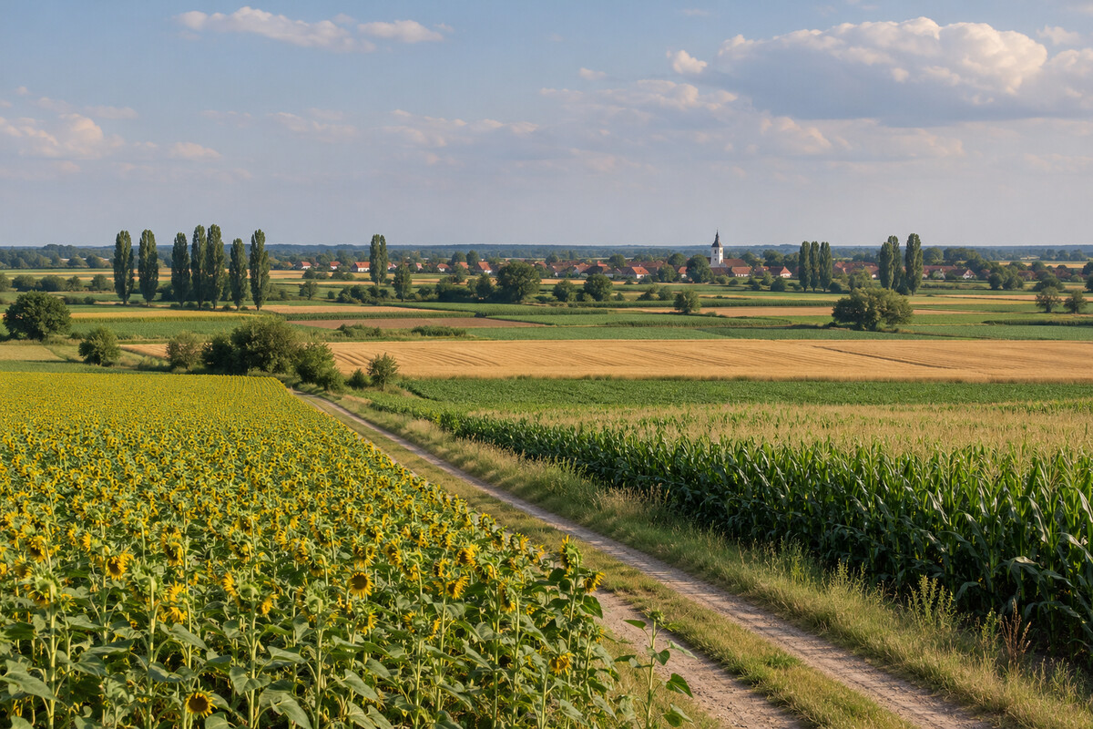 Serbian agricultural landscape