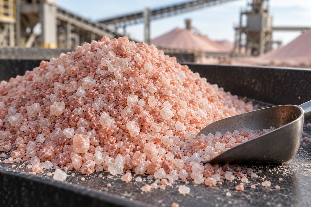 Potash fertilizer granules