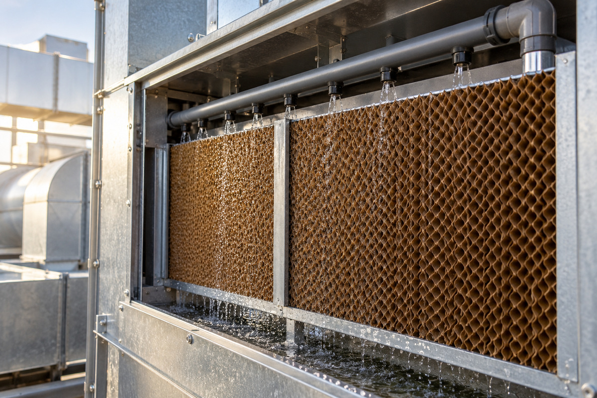 Evaporative cooling media