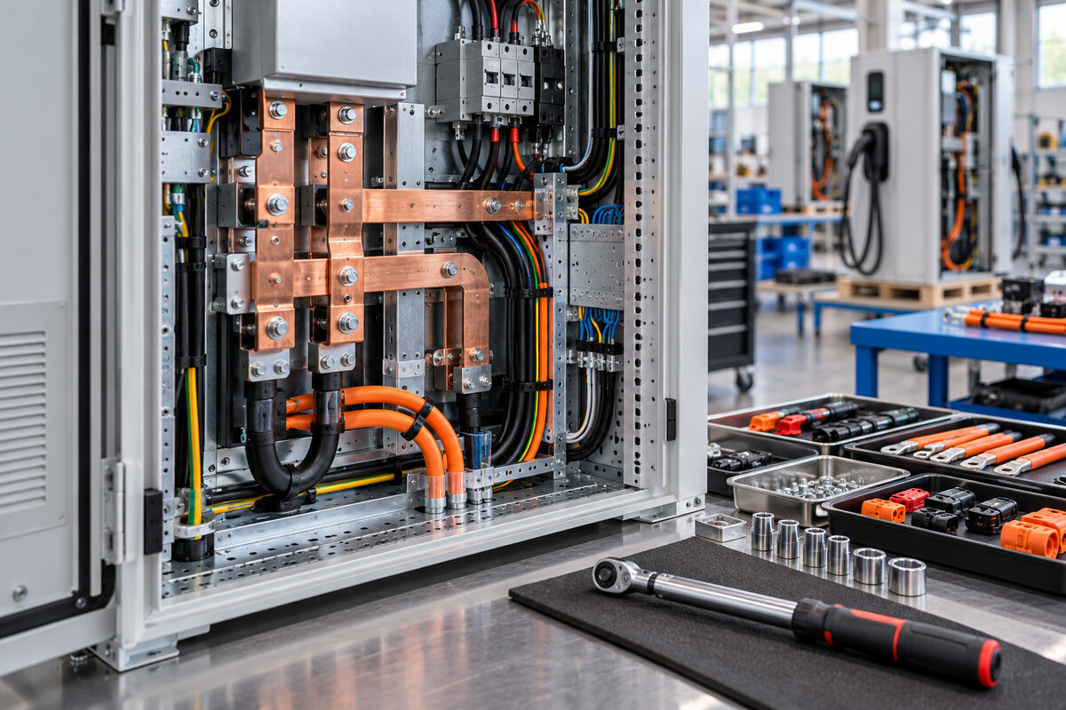 EV charging equipment assembly