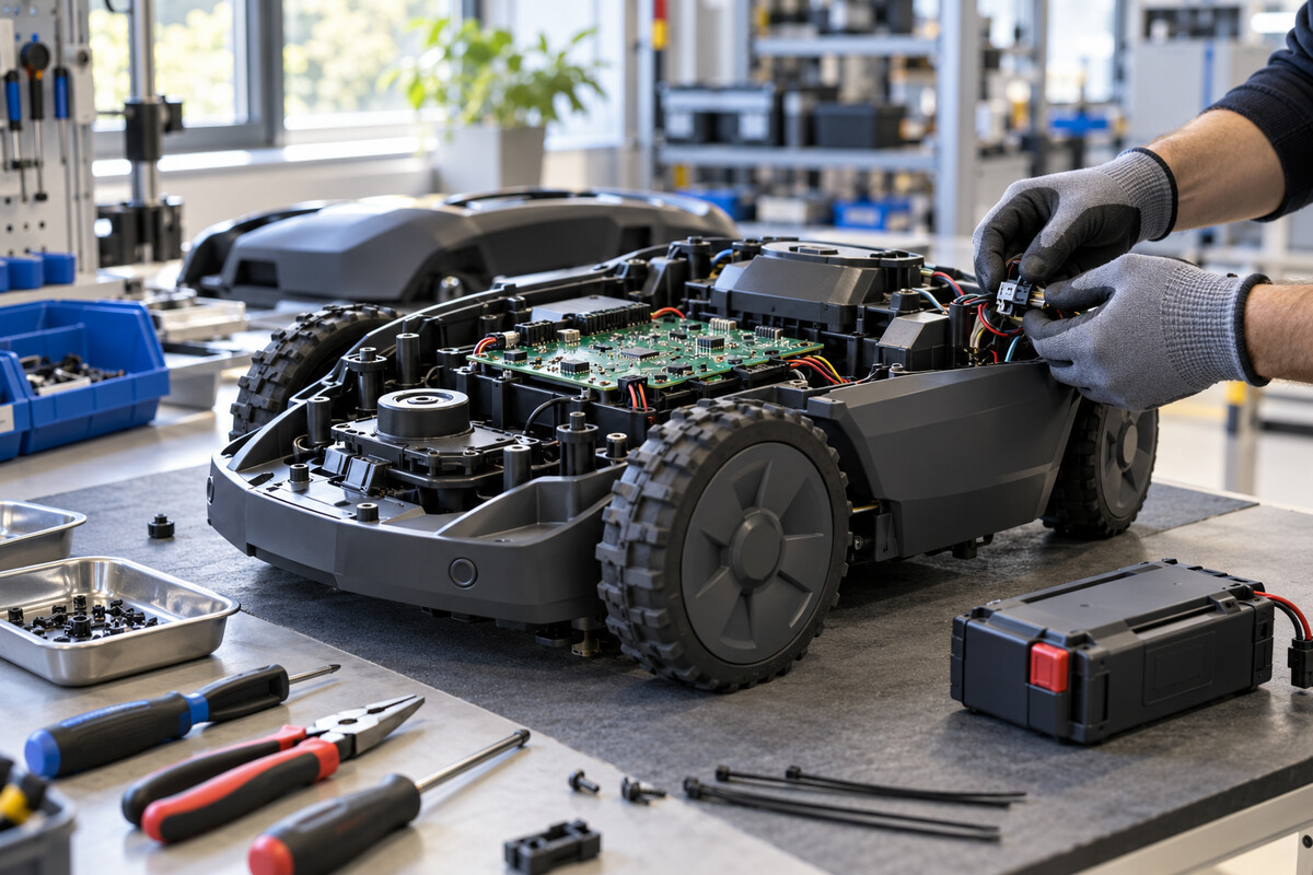 Robotic mower assembly