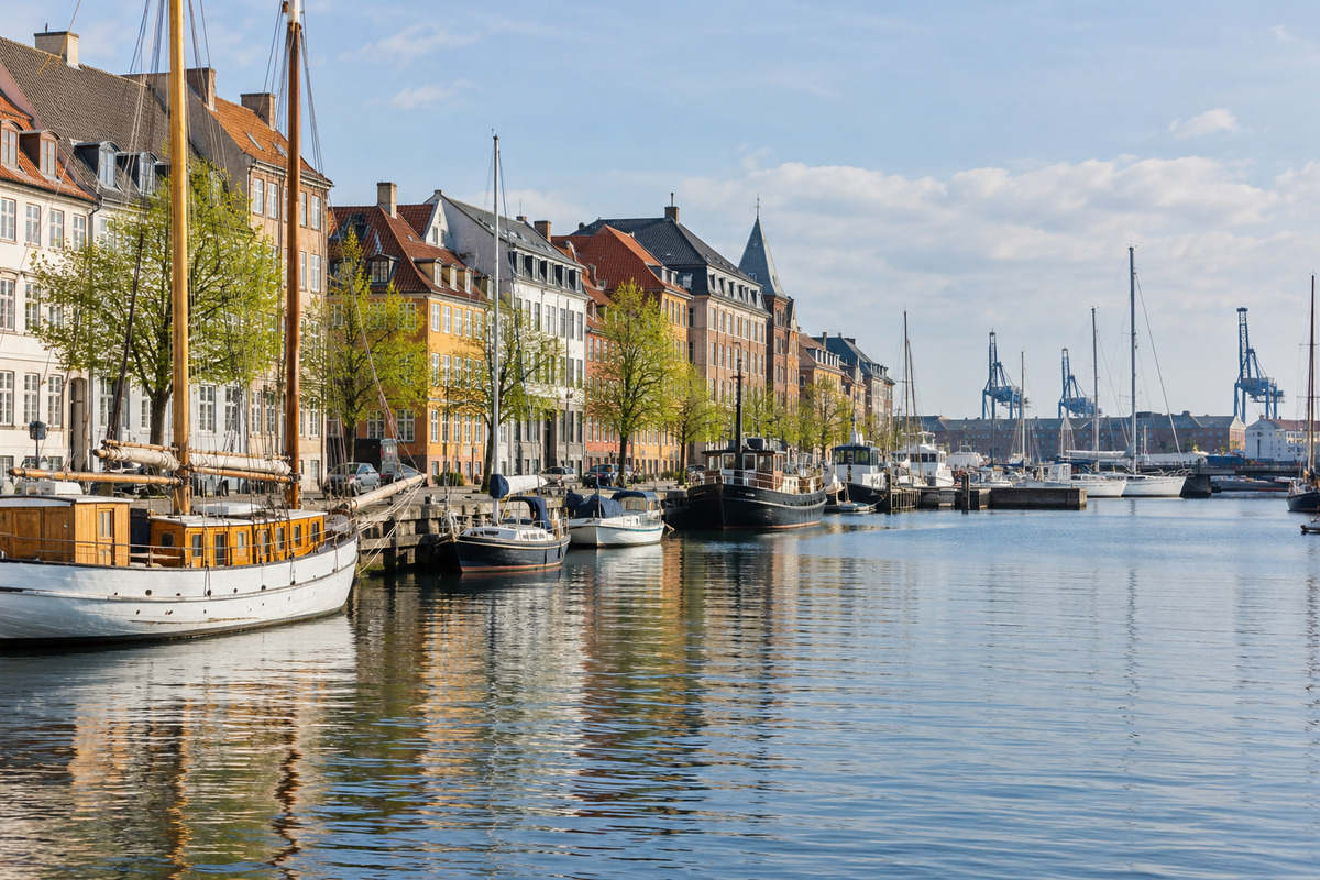 Typical Copenhagen harbour