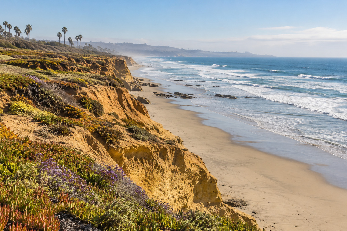 Typical coastal landscape near Carlsbad