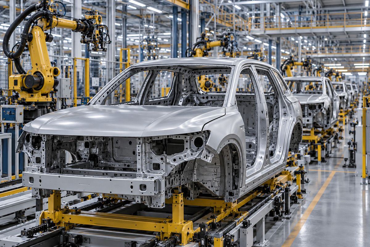 Electric SUV body manufacturing