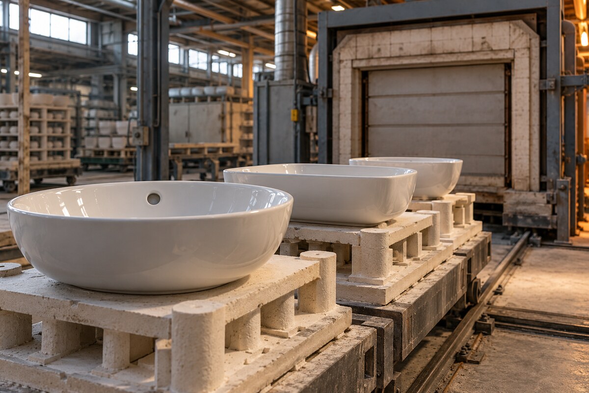 Sanitary ceramics production