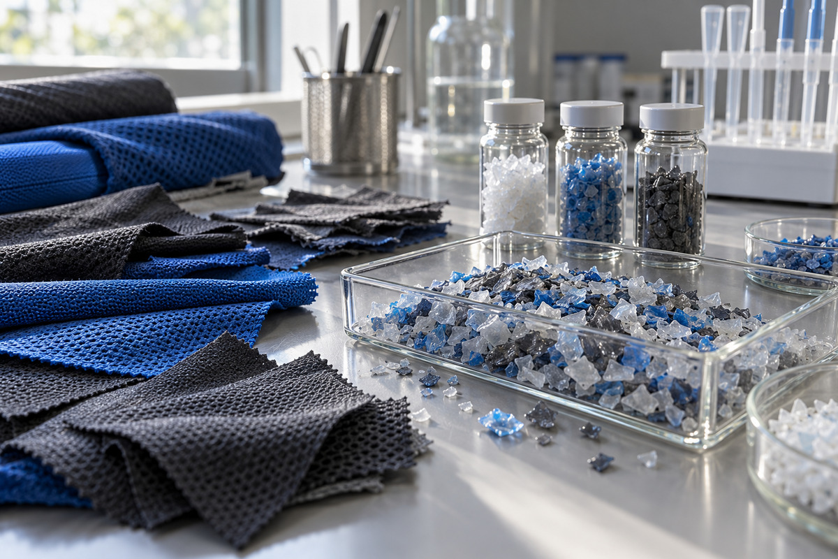 Textile polymer recycling research