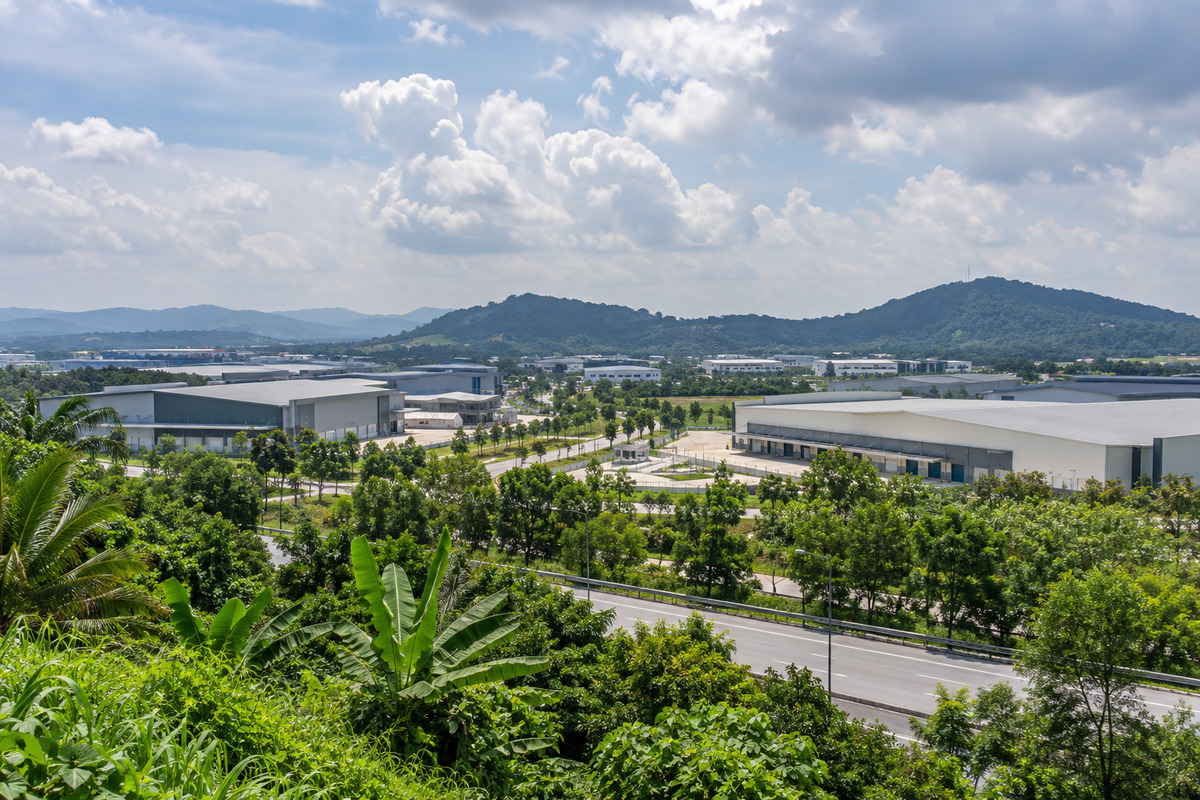 Industrial landscape in Malaysia’s Klang Valley
