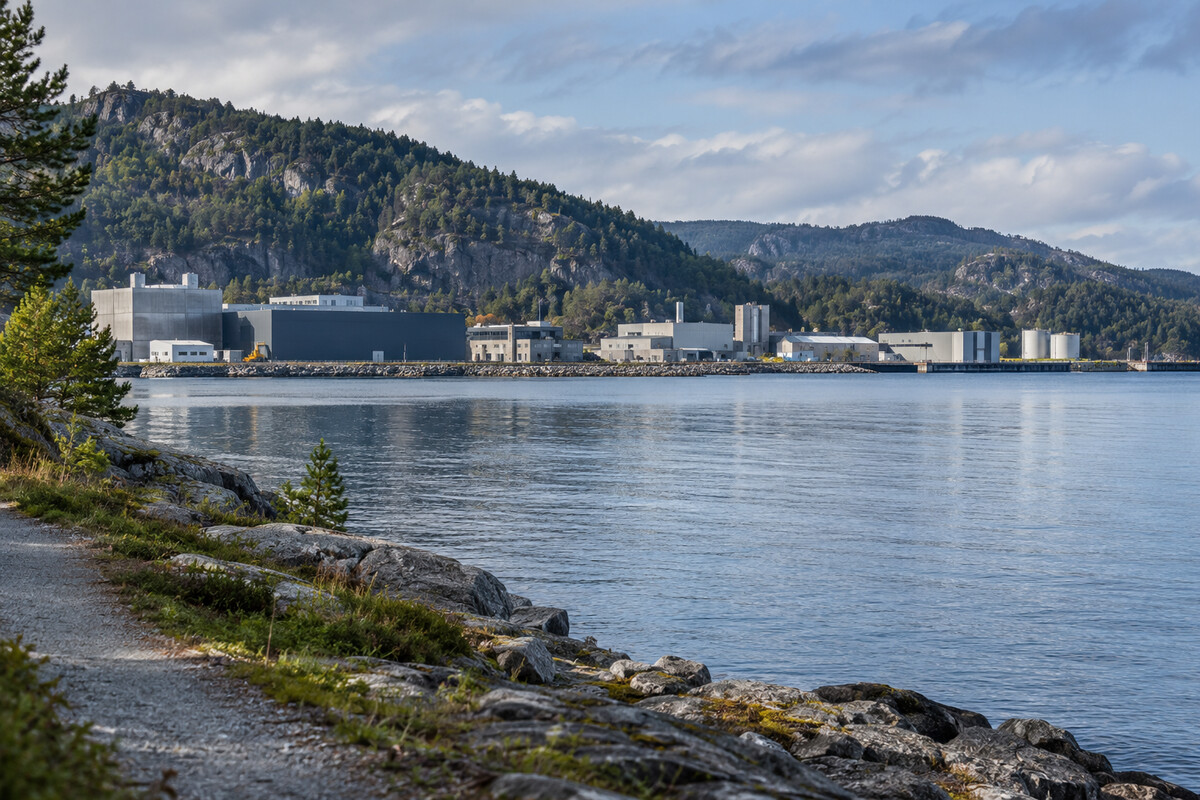 Norwegian industrial waterfront Norwegian industrial waterfront