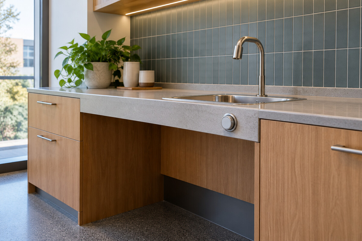 Accessible drinking-water station
